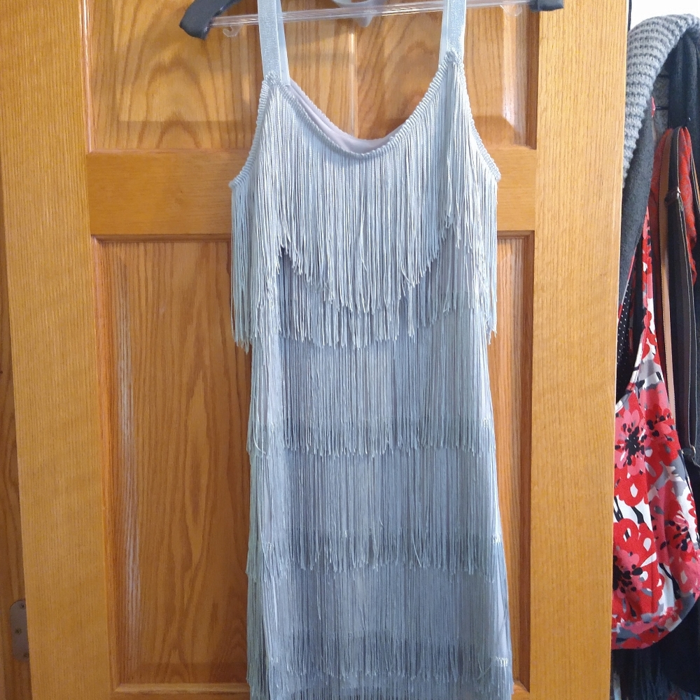 Vintage flapper dress and head piece